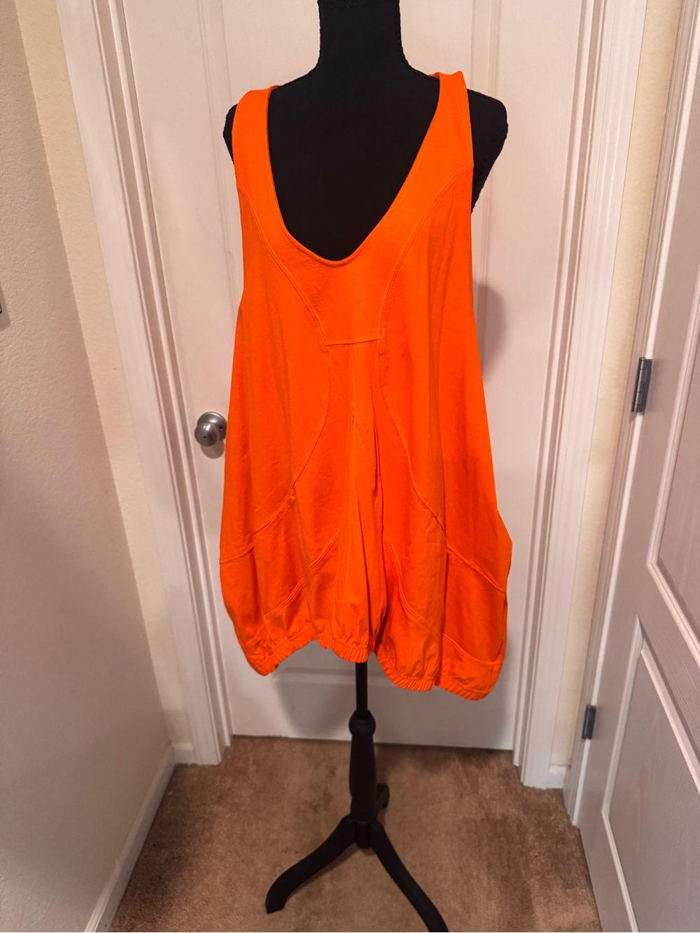 Free people Women’s Relaxed Orange Sleeveless Tunic Top